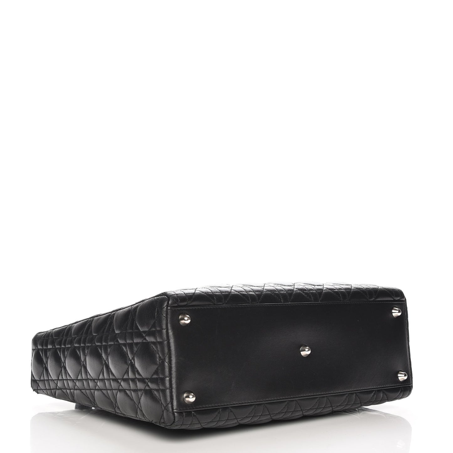 Lambskin Cannage Large Lady Dior Black