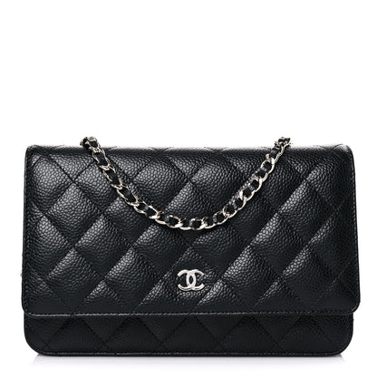 Chanel Caviar Quilted Wallet On Chain WOC Black 1 of 11