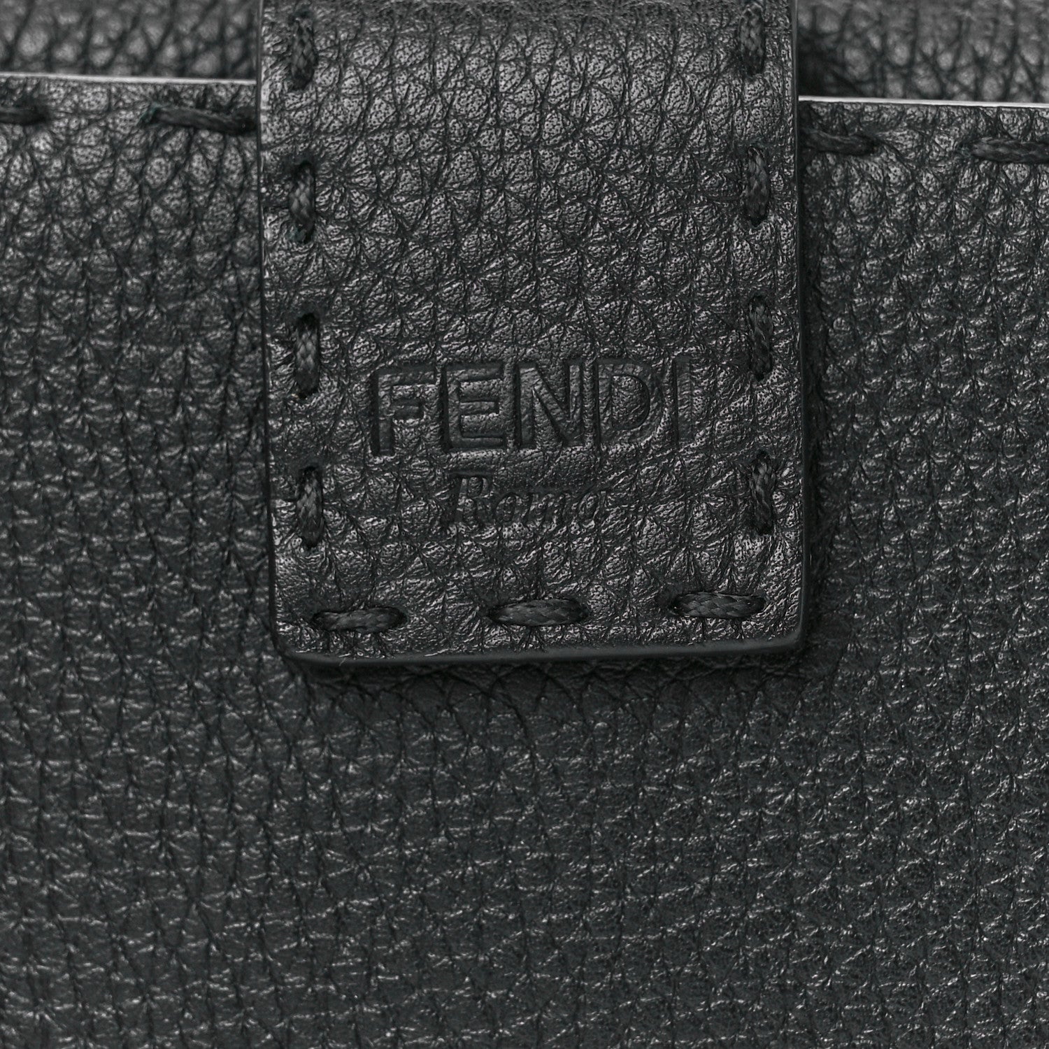 Fendi Cuoio Romano Selleria Peekaboo Continental Wallet Asfalto 12 of 16
