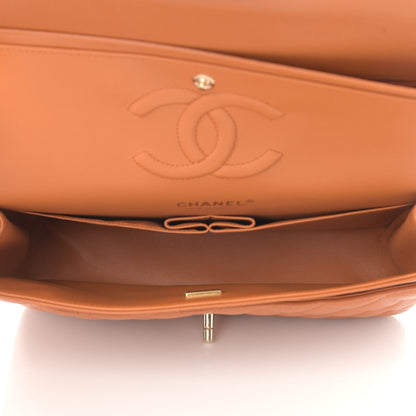 Chanel Caviar Quilted Medium Double Flap Light Brown 5 of 13