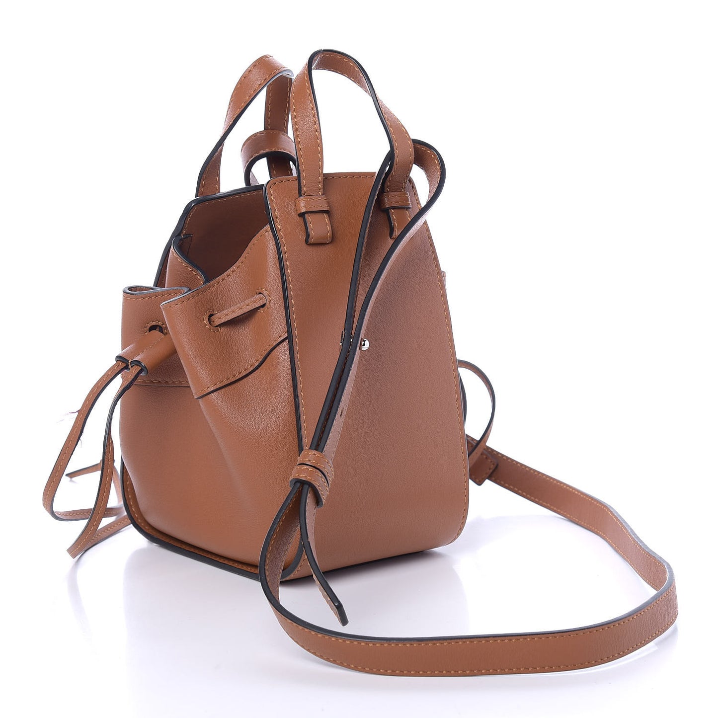 Calfskin Mini Hammock Shoulder Bag Tan