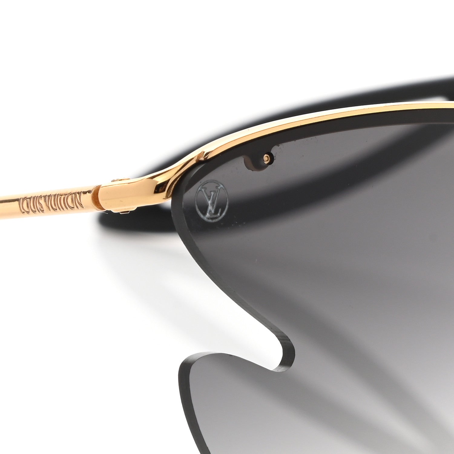 Louis Vuitton Bohemian Vuittony Square Sunglasses Z1233E Silver Mirror 8 of 10