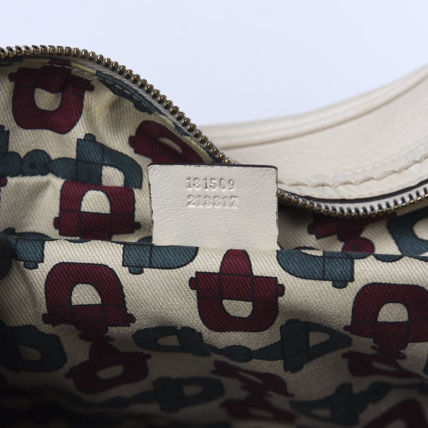 Gucci Calfskin Guccissima Signoria Extra Large Dome Bag Ivory 7 of 14