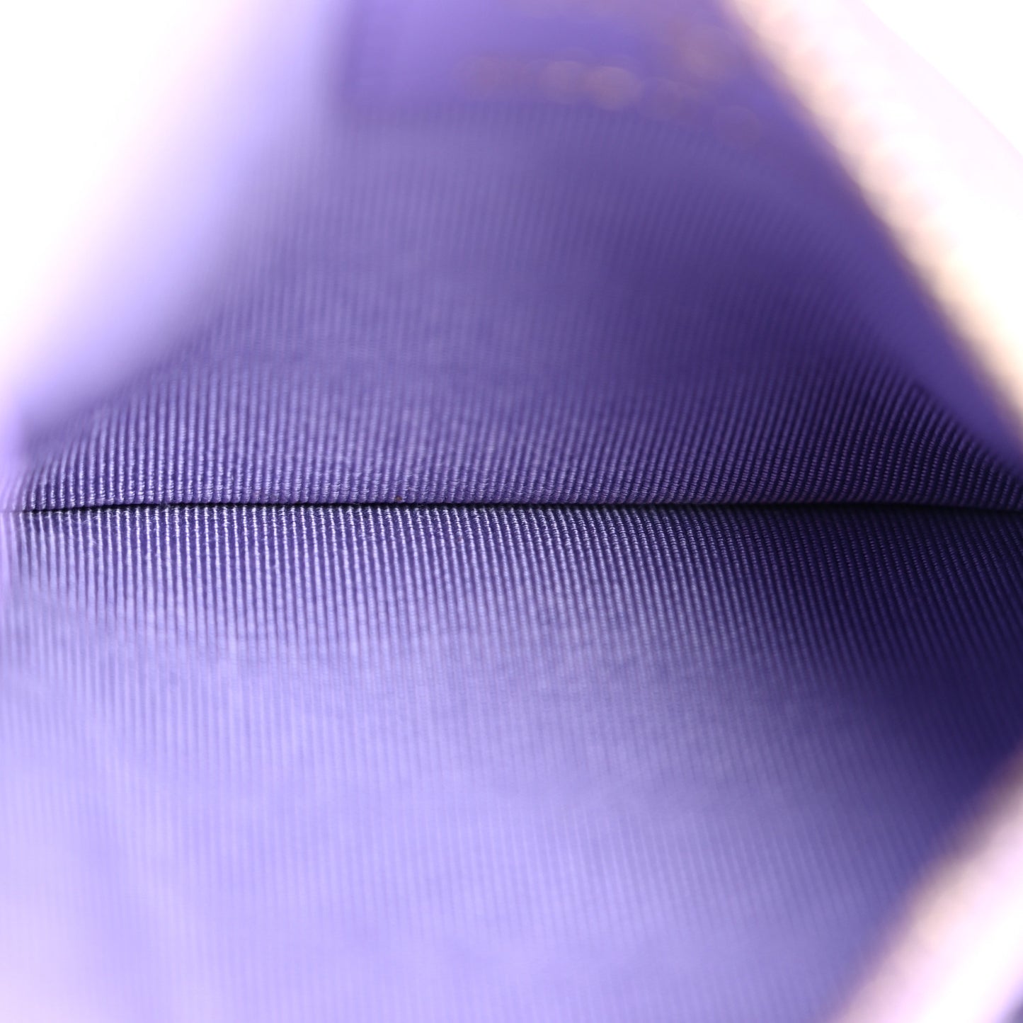 Caviar Quilted CC Zip Card Holder Purple