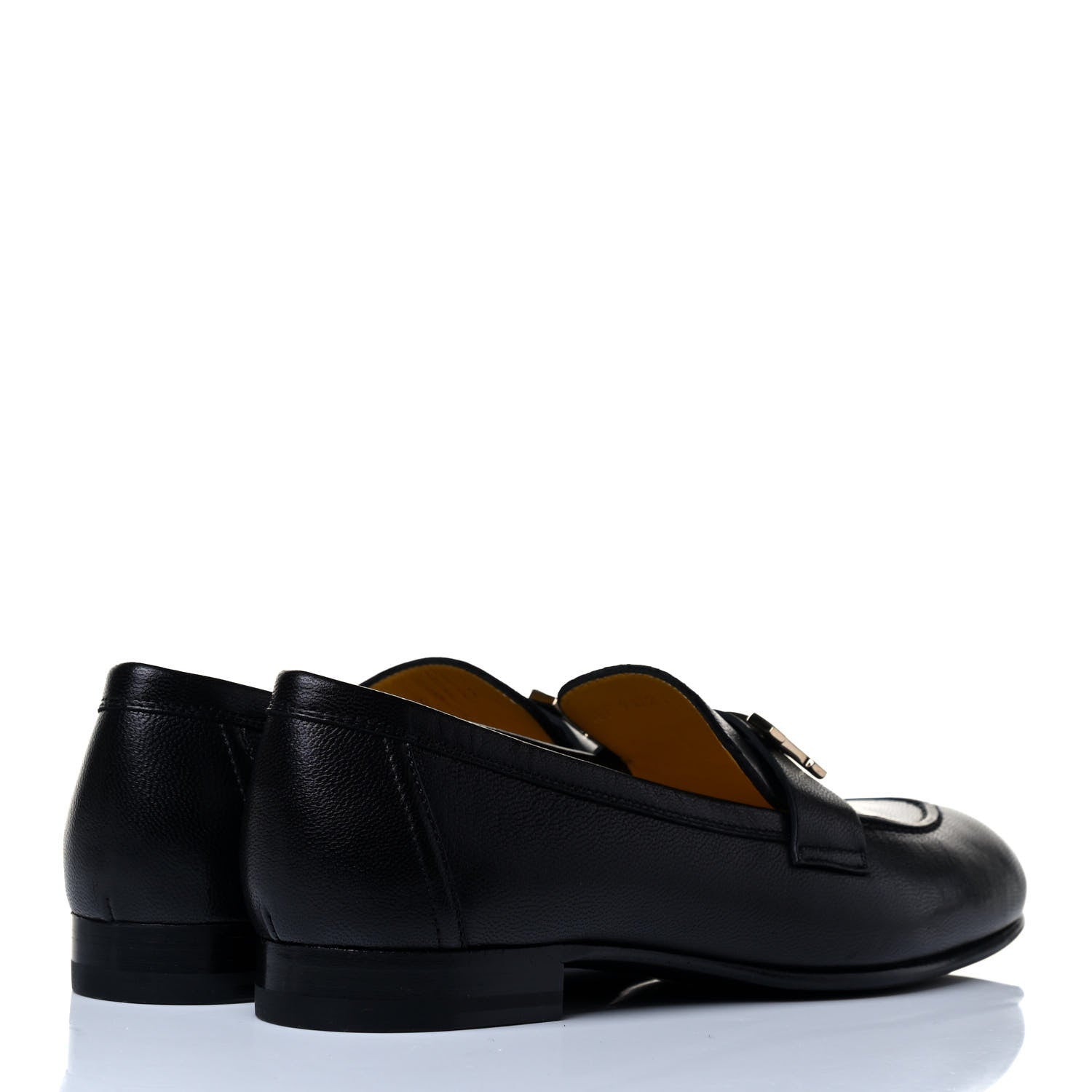 Hermes Goatskin Womens Paris Loafers 36 Black 5 of 8