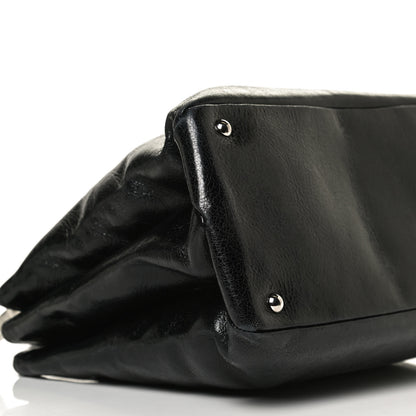 Miu Miu Vitello Shine Top Handle Satchel Black 8 of 13