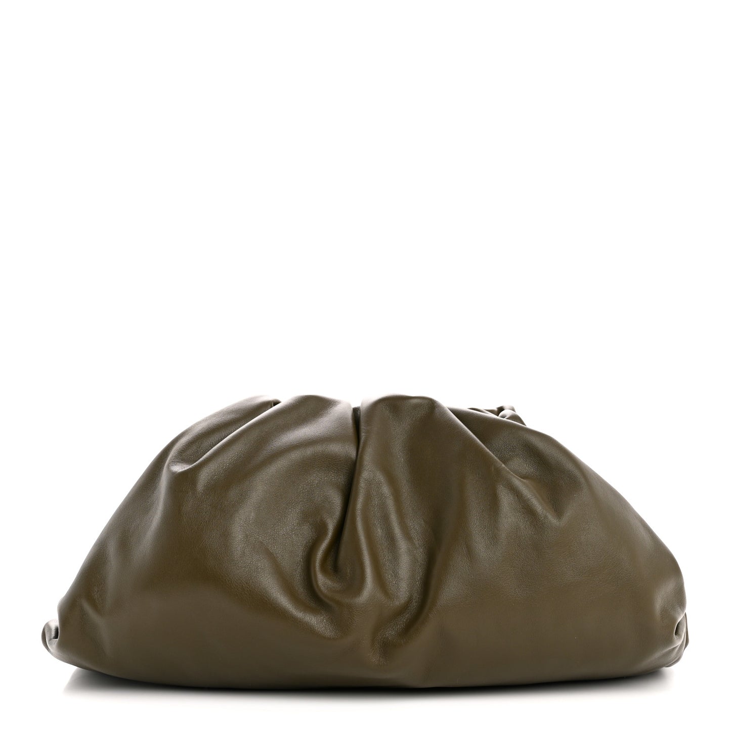 Smooth Butter Calf The Pouch Oversized Clutch Mustard