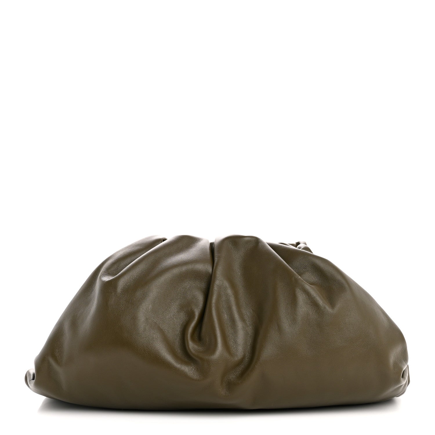 Bottega Veneta Smooth Butter Calf The Pouch Oversized Clutch Mustard 1 of 10