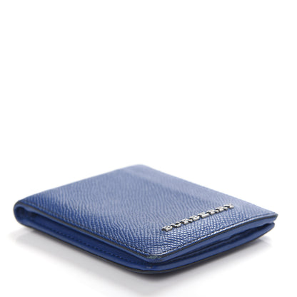 Burberry Grained Calfskin BBi-Fold Wallet Blue 4 of 7