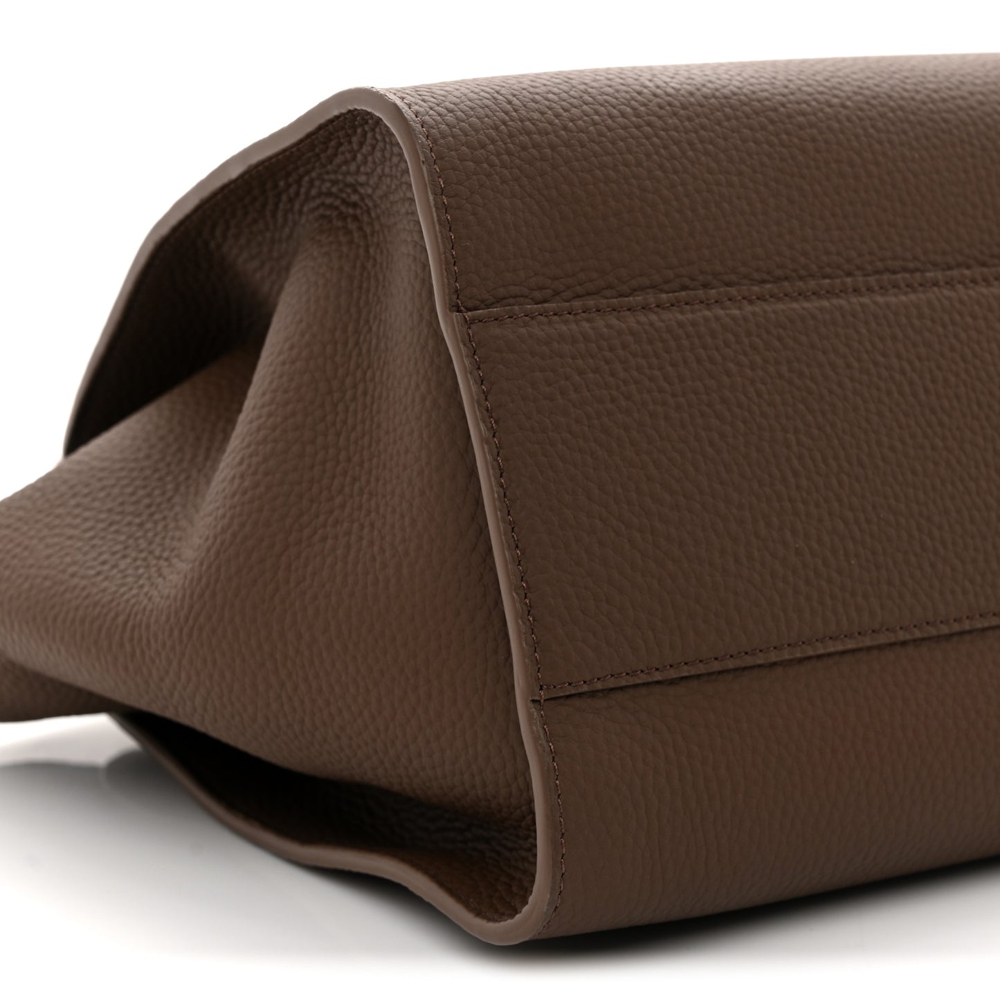 Matte Grained Calfskin Marlo 14 Dark Olive