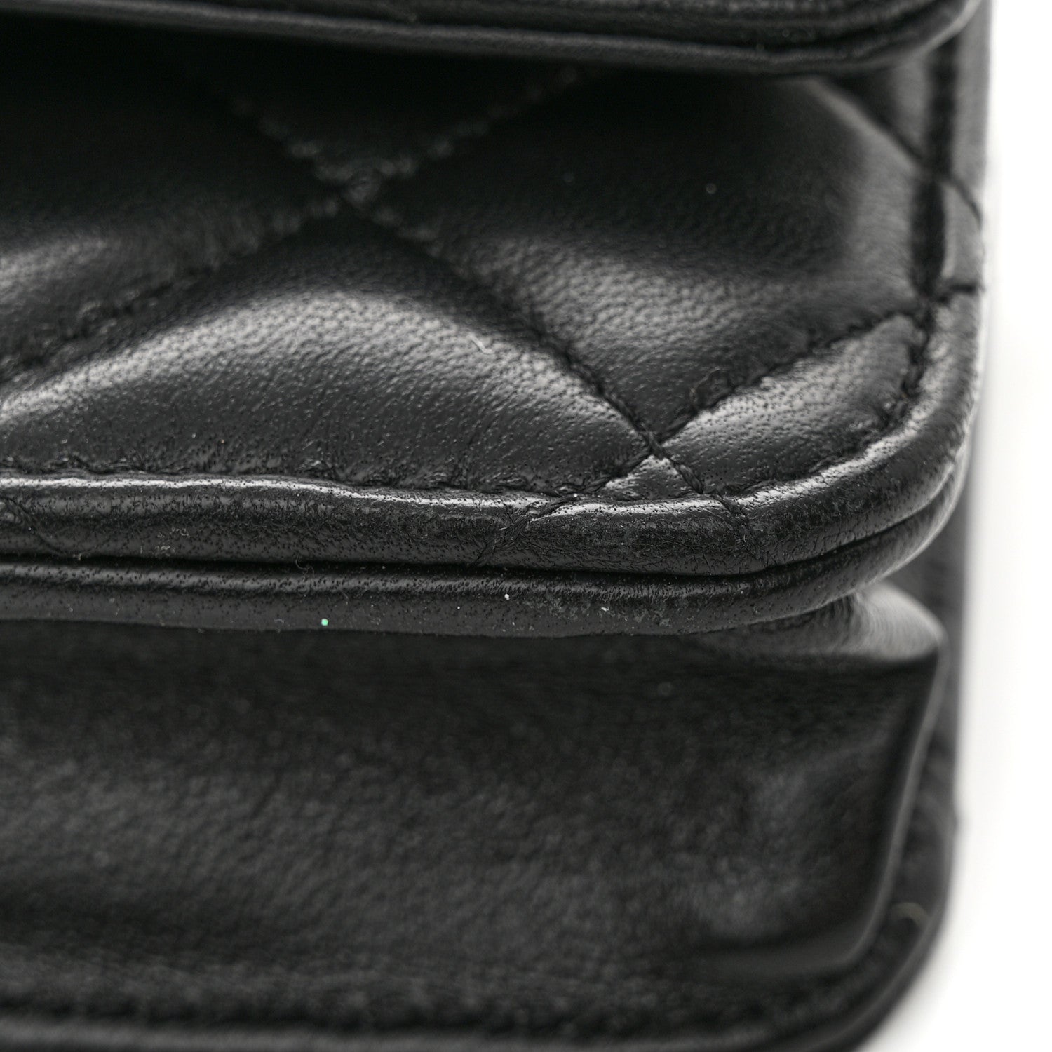 Chanel Lambskin Quilted Coco Bow Wallet On Chain WOC Black 11 of 11