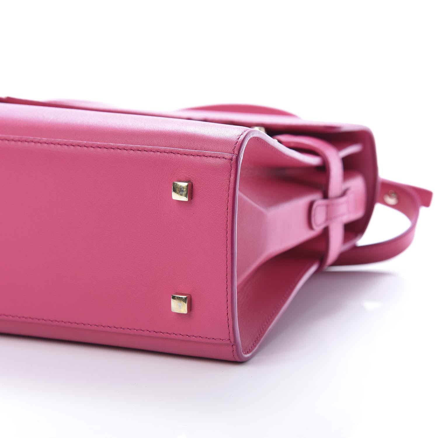 Delvaux Calfskin MM Tempete Satchel Fuchsia 10 of 13