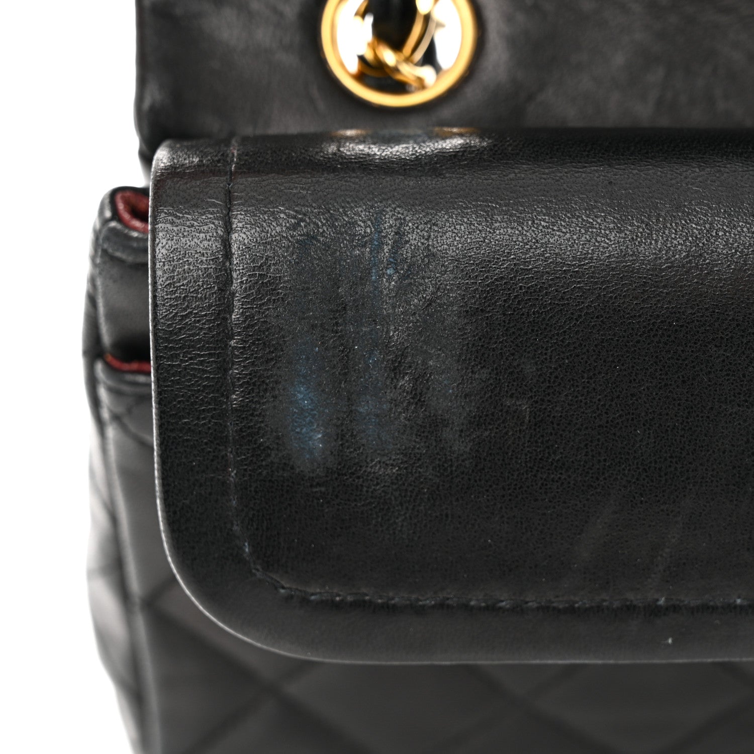 Chanel Lambskin Quilted Small Double Flap Black 12 of 14