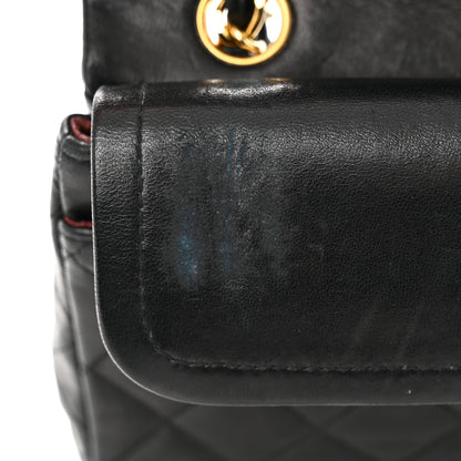 Chanel Lambskin Quilted Small Double Flap Black 12 of 14