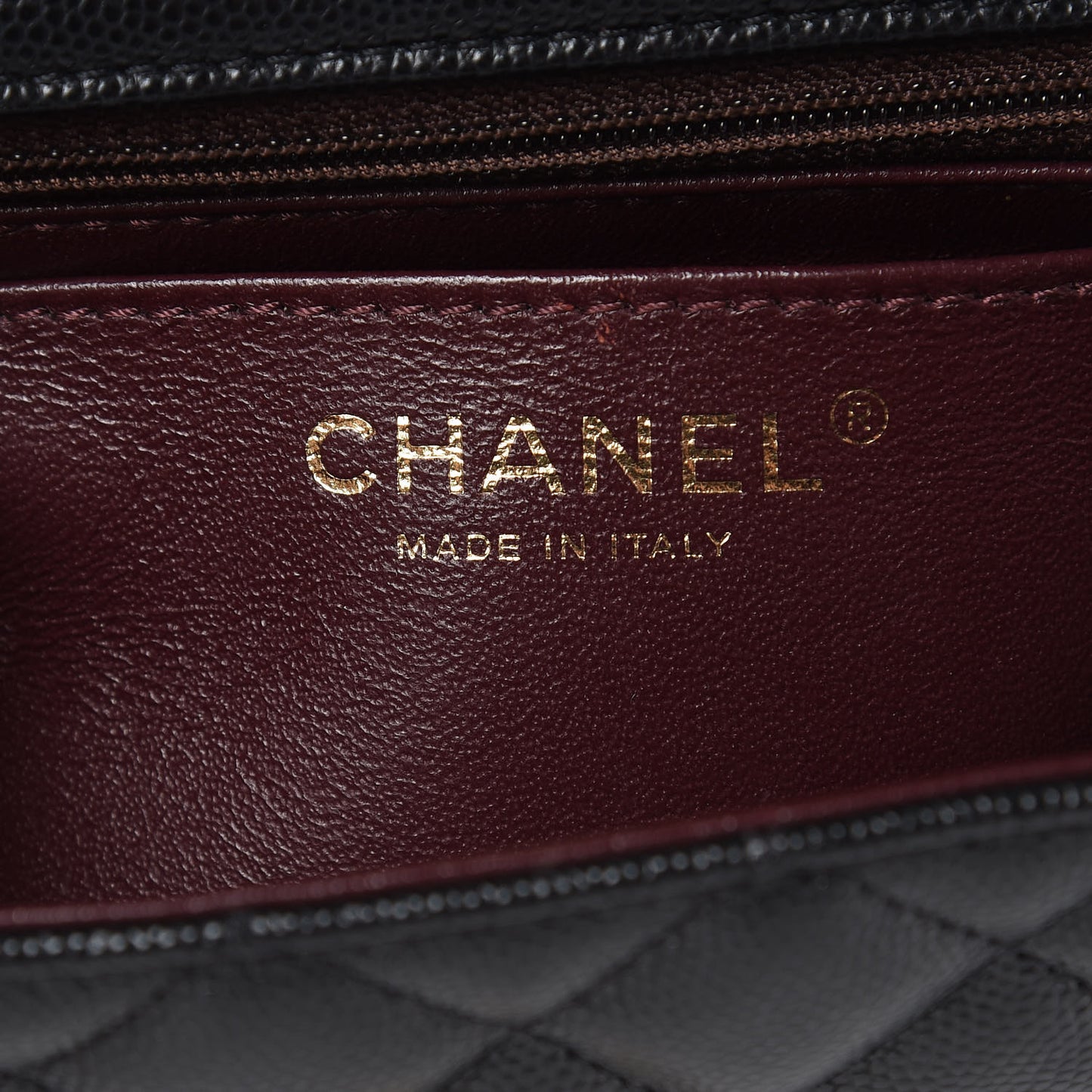 Caviar Quilted Mini Rectangular Flap Black