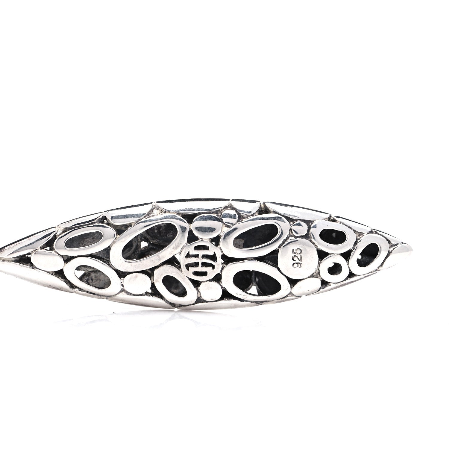 John Hardy Sterling Silver Kali Marquis Drop Earrings 5 of 5