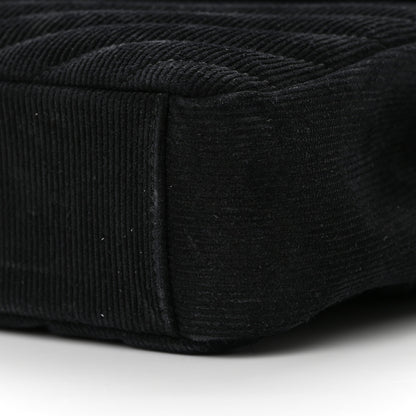 Saint Laurent Corduroy Matelasse Chevron Monogram Medium College Bag Softy Black 10 of 15