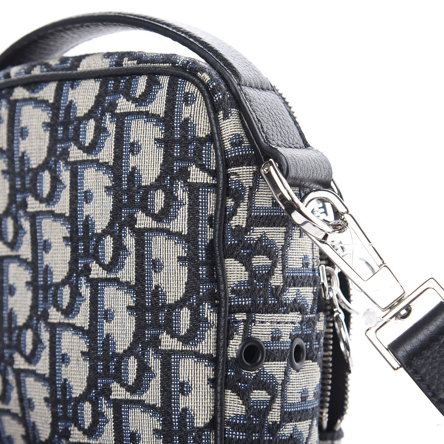 Christian Dior Oblique Crossbody Bag Blue 12 of 15