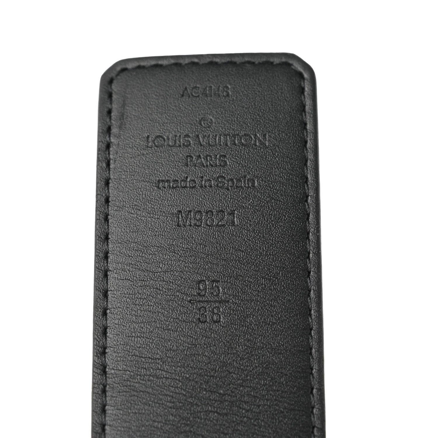 Louis Vuitton Calfskin Monogram 40mm LV Initiales Reversible Belt 95 38 Black 3 of 6