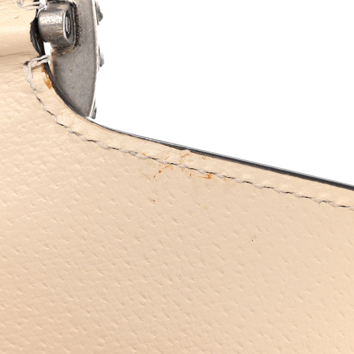 Gucci Textured Calfskin Crystal Mini Dionysus Shoulder Bag Mystic White 12 of 16