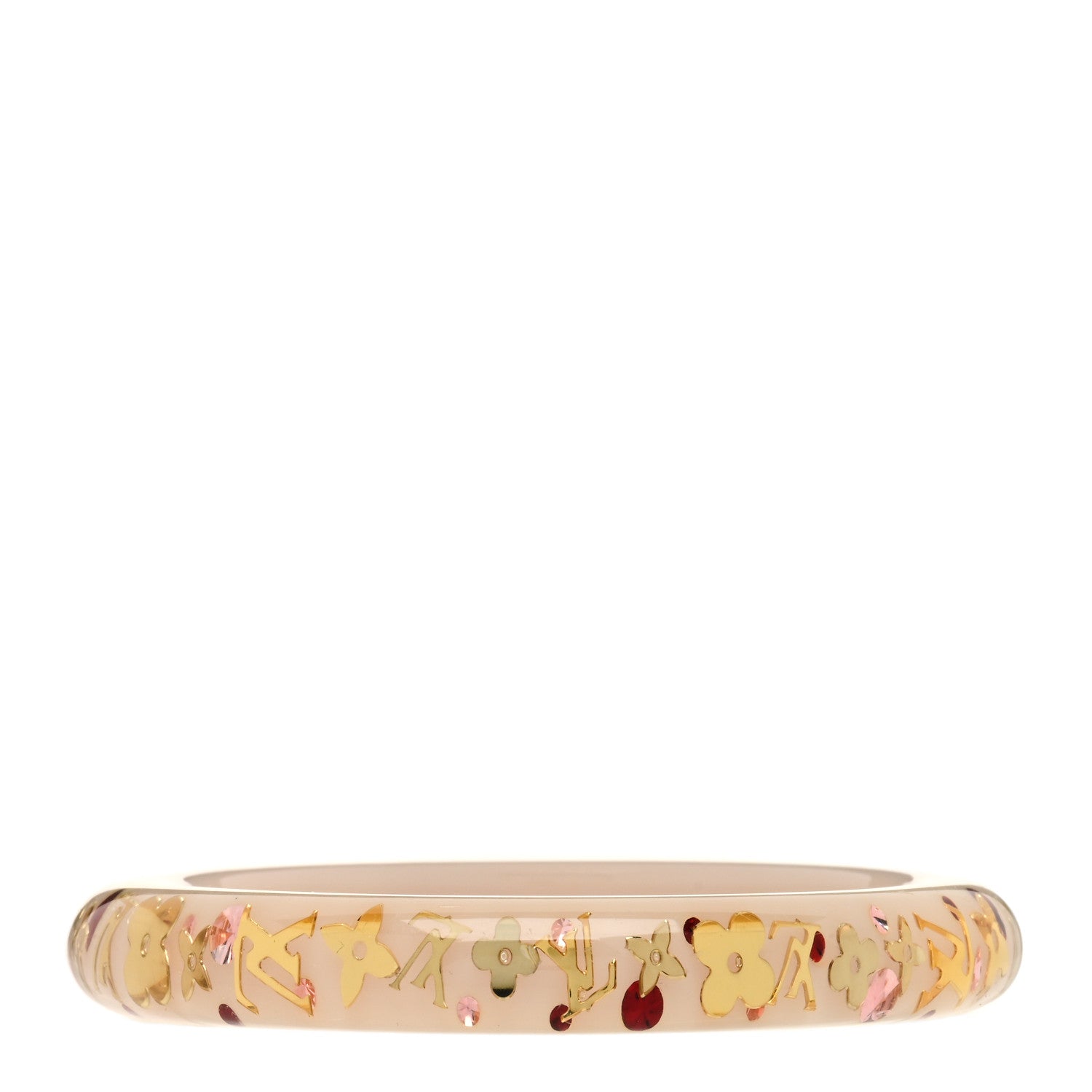 Louis Vuitton Resin Swarovski Medium Inclusion Bracelet PM Parme 1 of 3