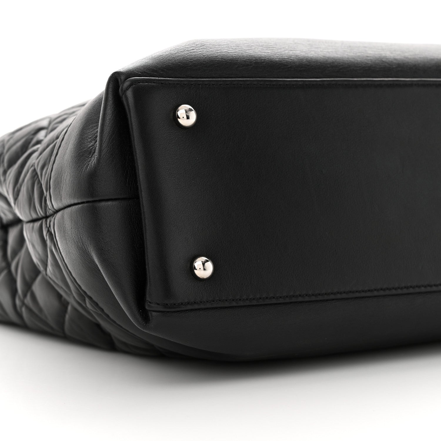 Chanel Aged Calfskin Quilted Be CC Tote Black 9 of 13