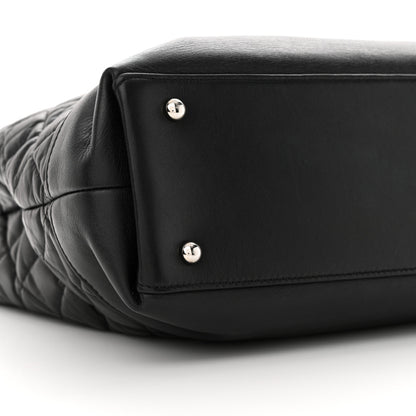 Chanel Aged Calfskin Quilted Be CC Tote Black 9 of 13
