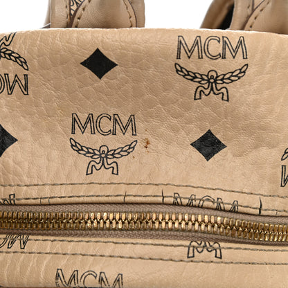 MCM Visetos Side Stud Mini Stark Backpack Beige 11 of 18