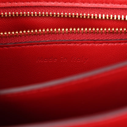 Celine Box Calfskin Small Classic Box Flap Bag Red 6 of 8