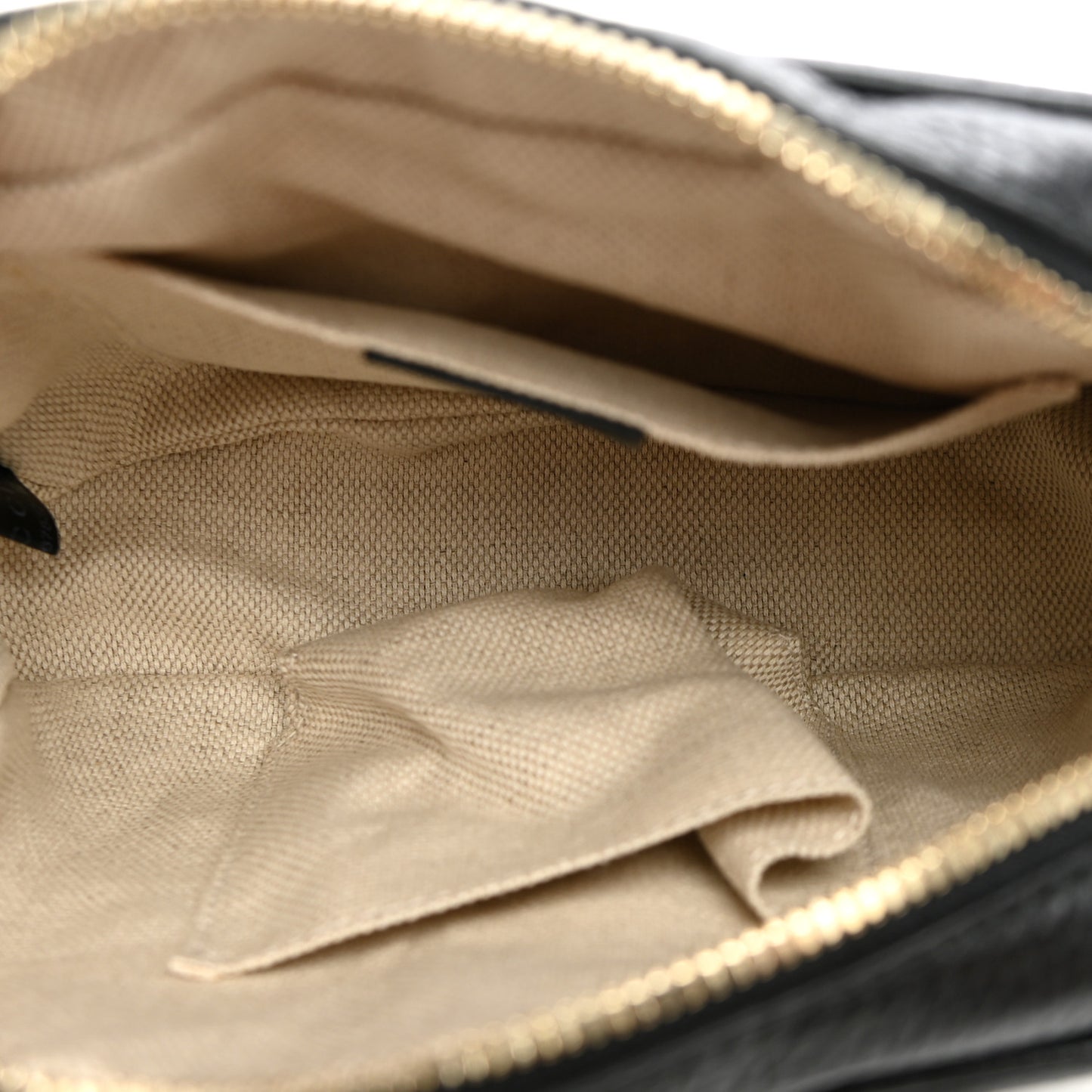 Pebbled Calfskin Small Soho Disco Bag Black