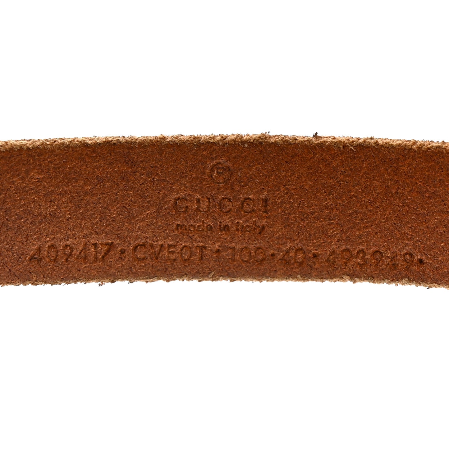 Faded Calfskin Double G 20mm Belt 100 40 Cuir