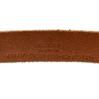 Gucci Faded Calfskin Double G 20mm Belt 100 40 Cuir 3 of 6