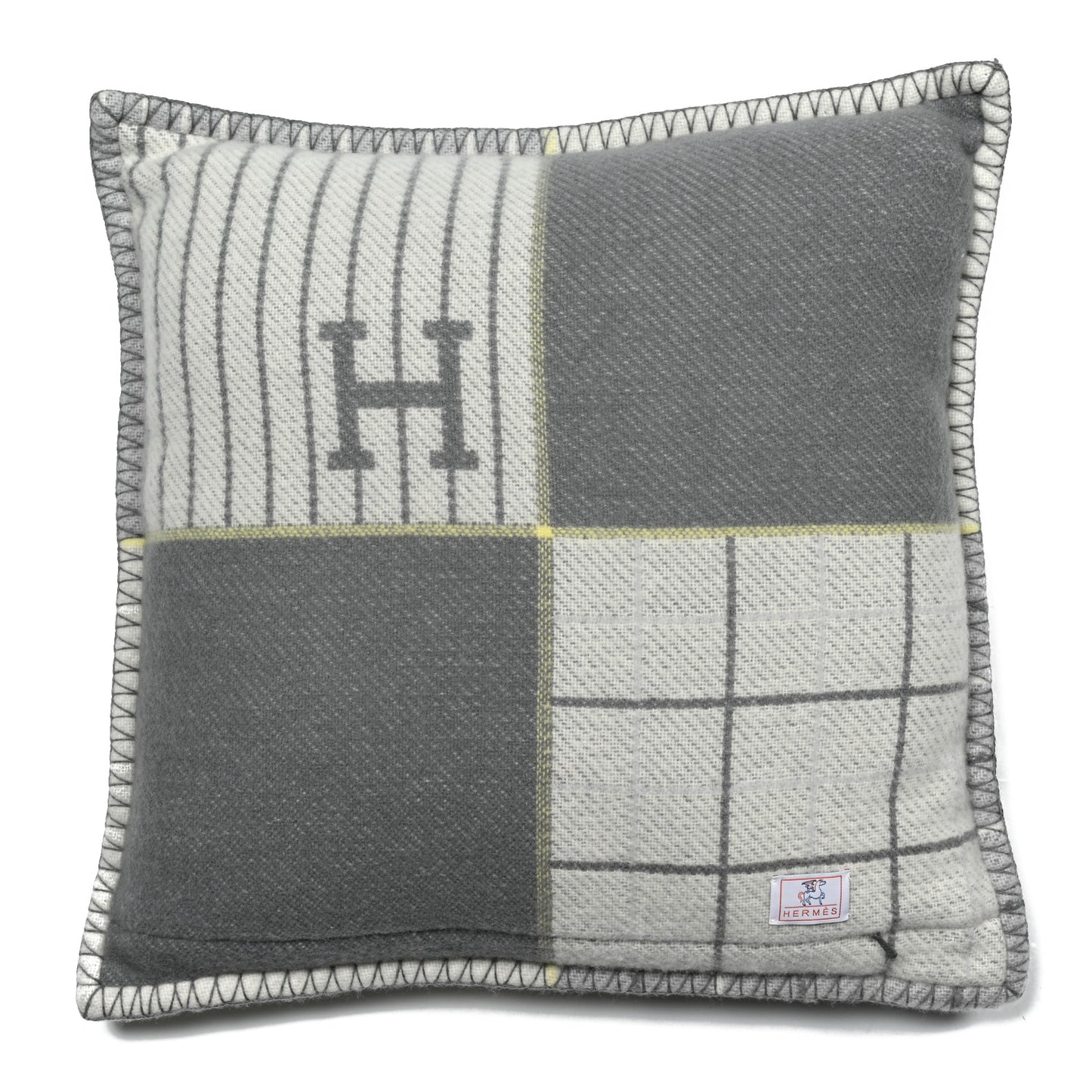 Wool Cashmere Avalon Cabriole Pillow Gris Perle