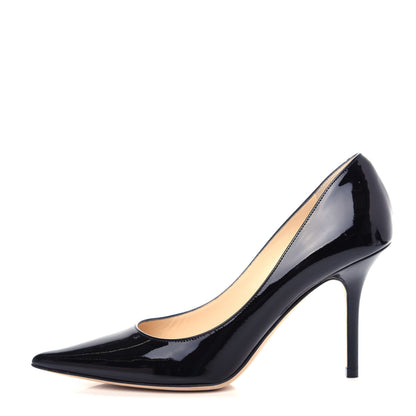 Jimmy Choo Patent Agnes 85 Pumps 38 Black 1 of 10