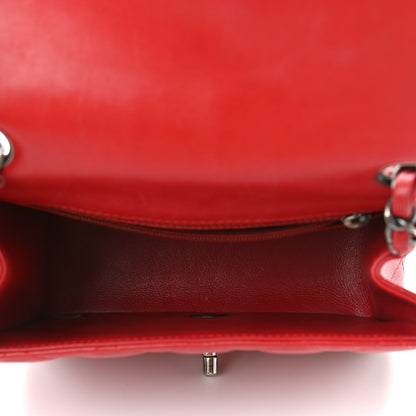 Chanel Lambskin Quilted Mini Square Flap Red 5 of 13