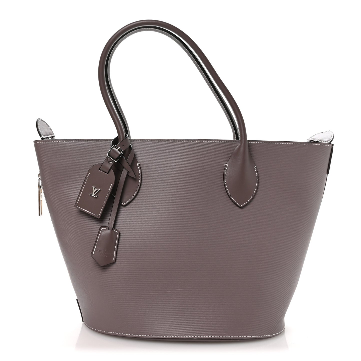 Veau Satin Holdall PM Gris