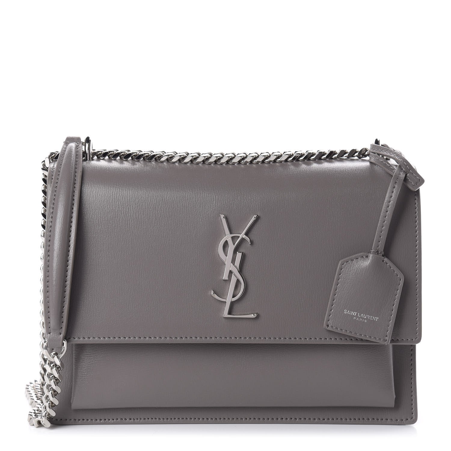 Saint Laurent Calfskin Medium Monogram Sunset Fog 1 of 18