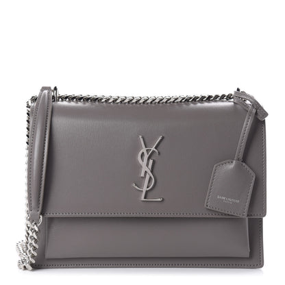 Saint Laurent Calfskin Medium Monogram Sunset Fog 1 of 18