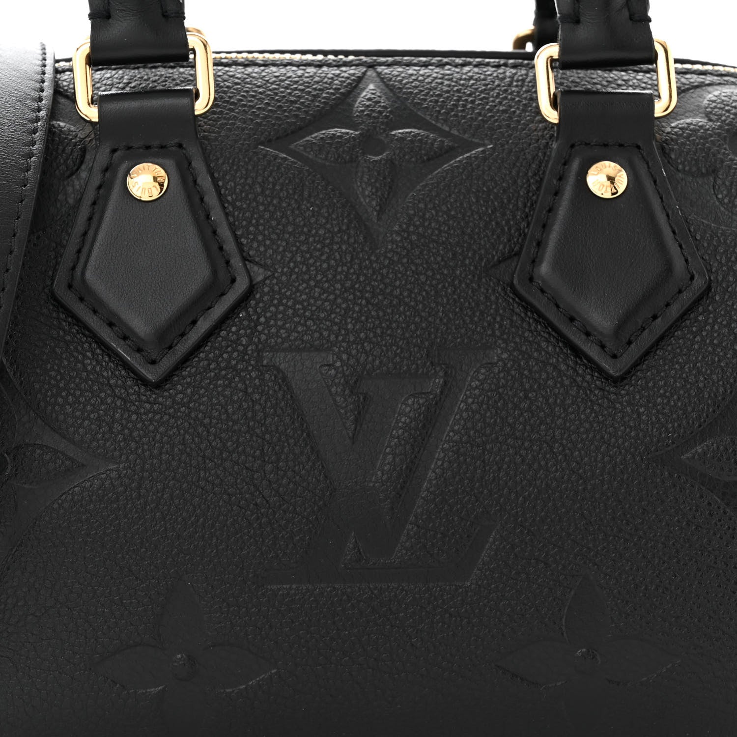 Louis Vuitton Empreinte Monogram Giant Speedy Bandouliere 20 Black 7 of 9