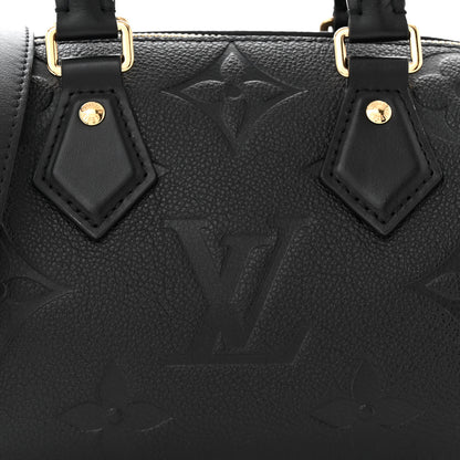 Louis Vuitton Empreinte Monogram Giant Speedy Bandouliere 20 Black 7 of 9