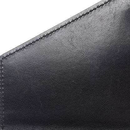 Prada Saffiano Cuir Calfskin Monochrome Envelope Flap Chain Shoulder Bag Black 12 of 18