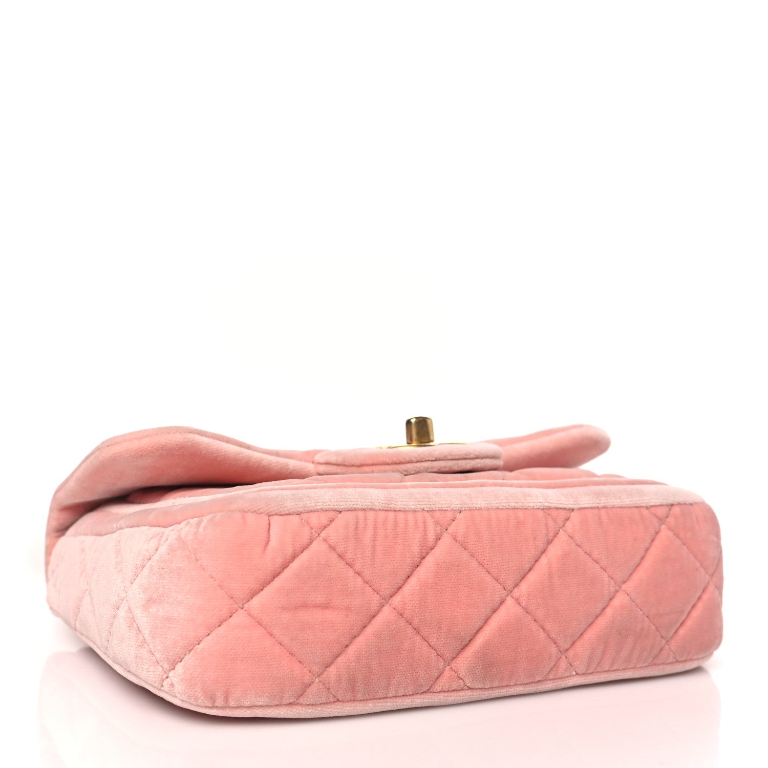 Chanel Velour Quilted Mini Double Frame Flap Rose 4 of 11