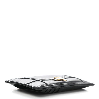 Christian Dior Grained Calfskin Cannage Diorama Wallet Black 4 of 7