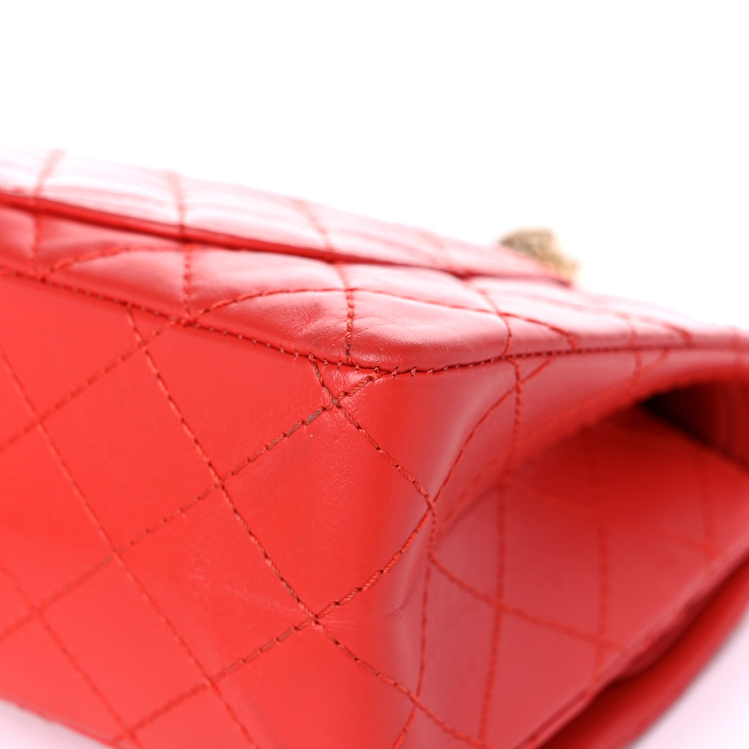 Chanel Aged Calfskin Quilted 2.55 Reissue 225 Flap Red 11 of 21