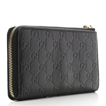 Gucci Guccissima Donna Long Wallet Black 3 of 9