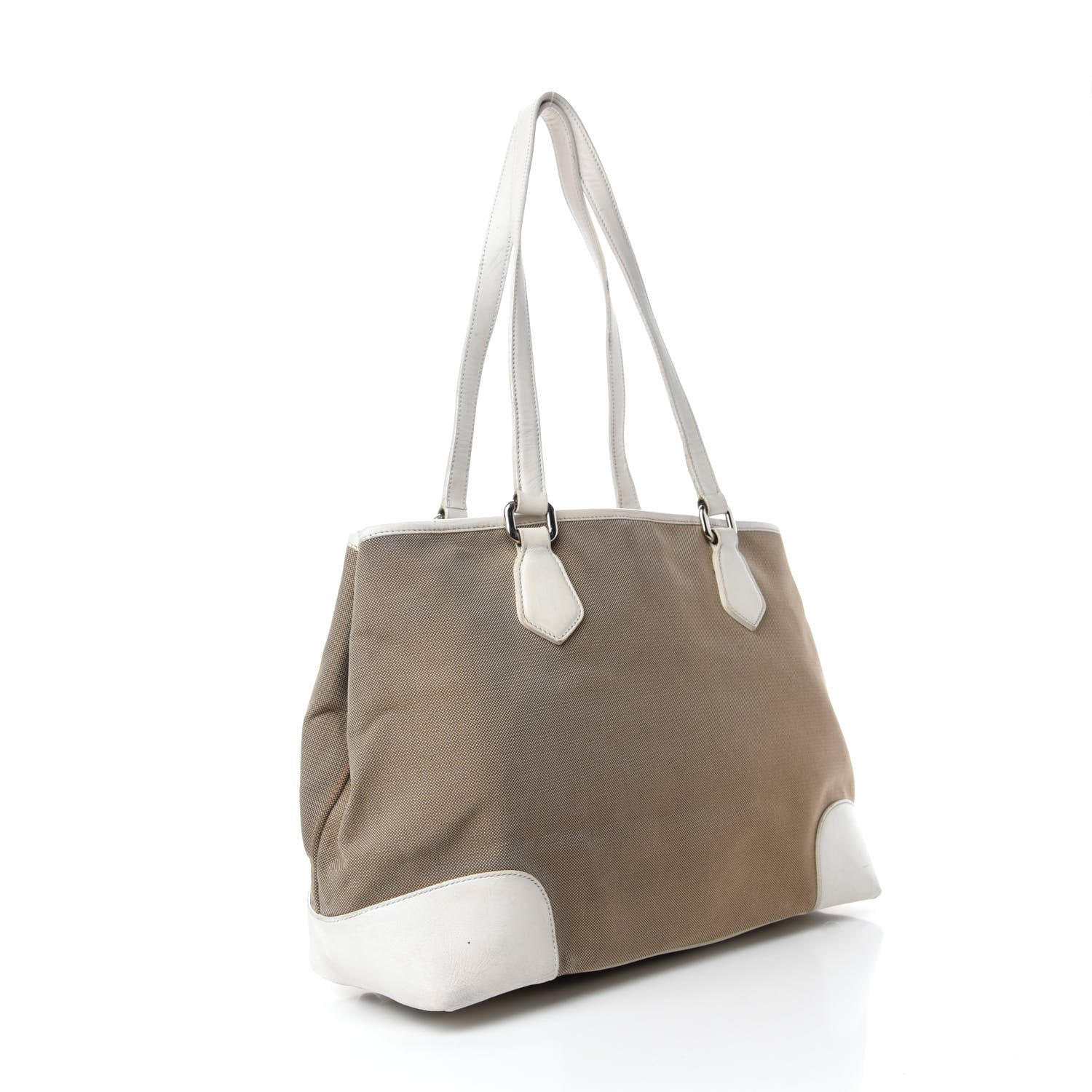 Prada Jacquard Logo Tote Corda Talco 3 of 15