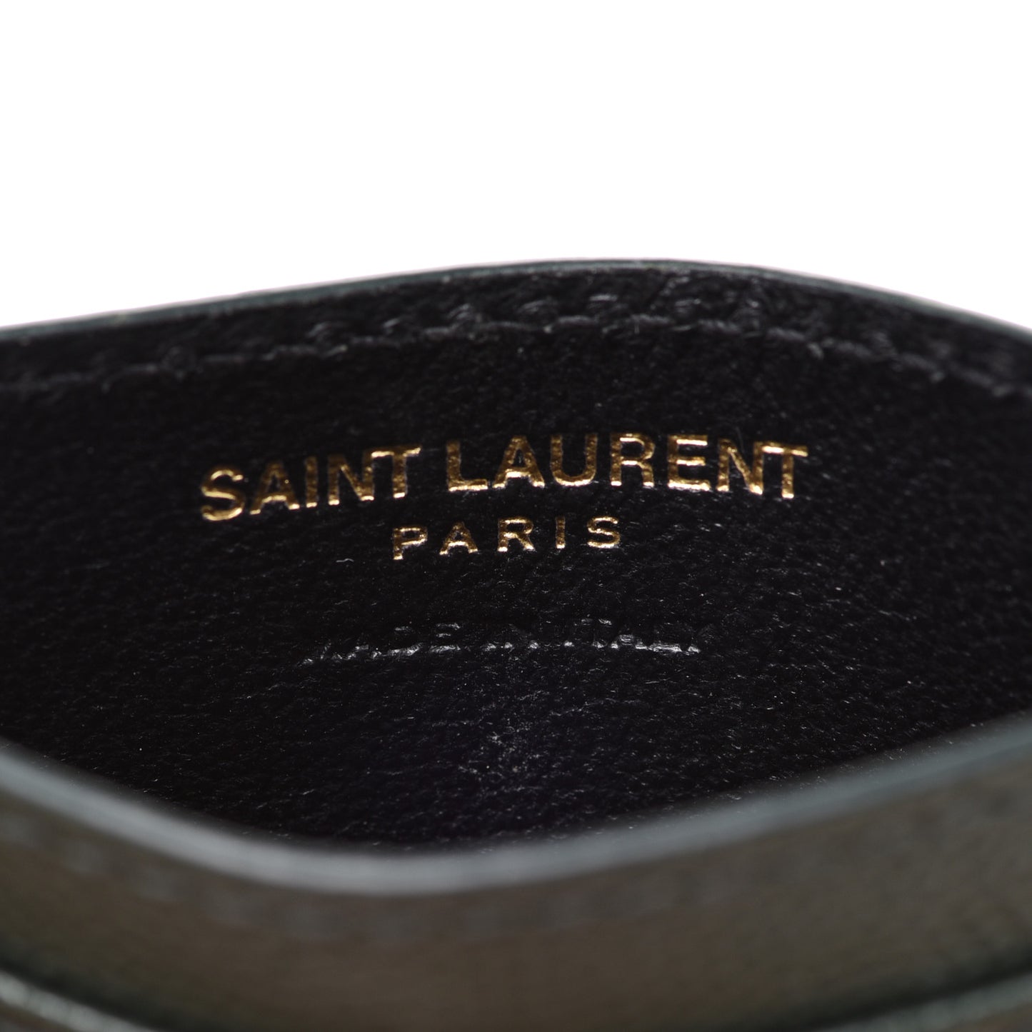 Grain De Poudre Matelasse Chevron Monogram Credit Card Case Peacock Green