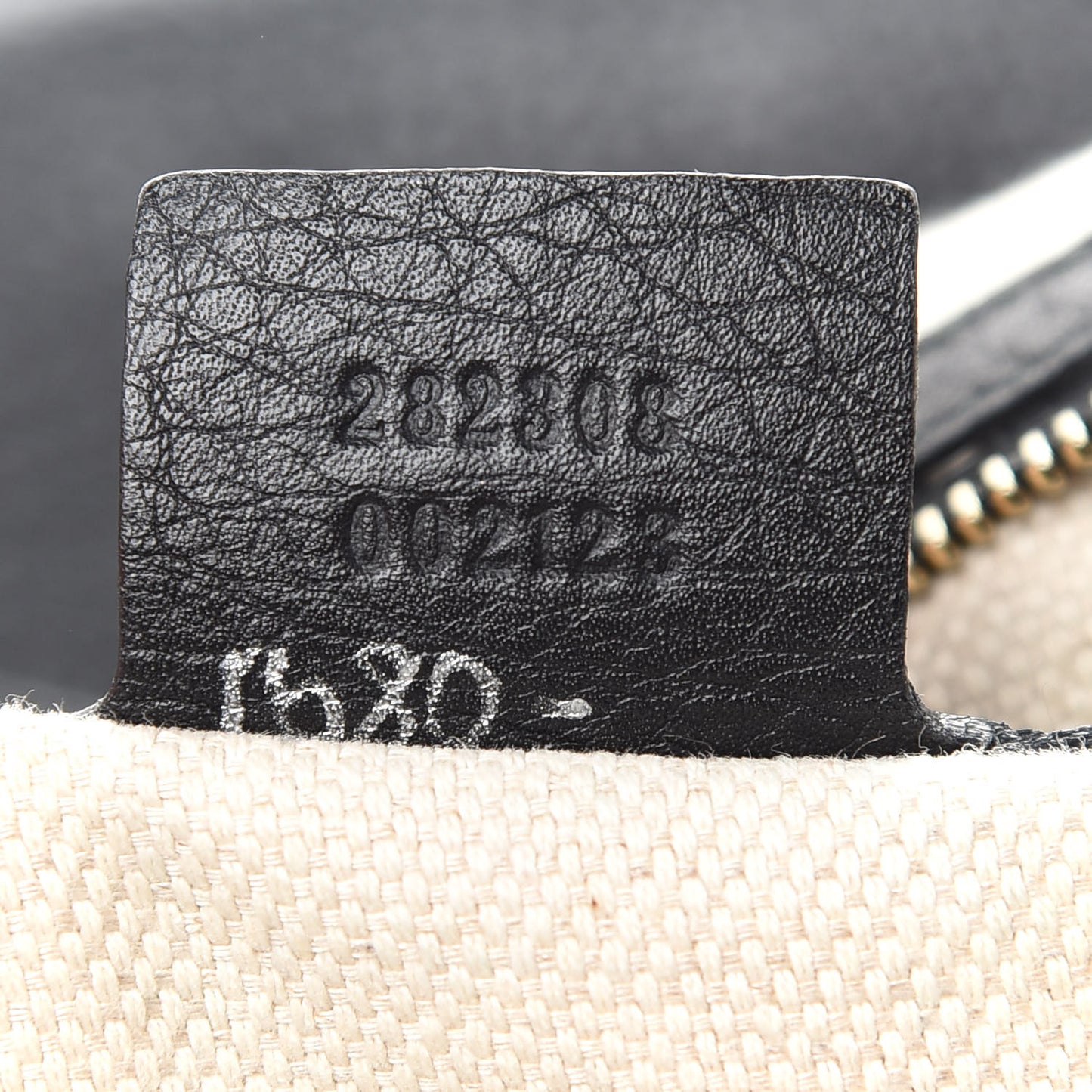 Pebbled Calfskin Large Soho Shoulder Bag Black