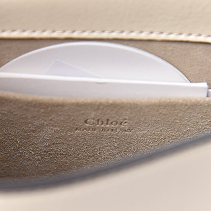 Chloe Calfskin Suede Small Nile Bracelet Bag Off White 6 of 9