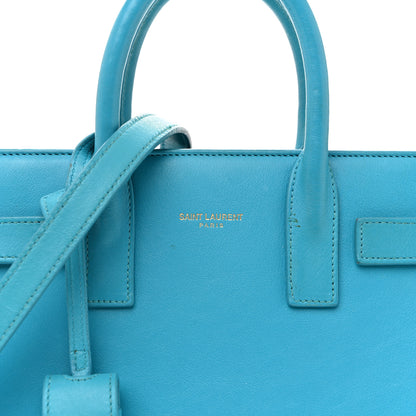 Saint Laurent Calfskin Nano Sac De Jour Turquoise 14 of 33
